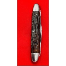 Vintage ELECTRIC CUT CO NEWARK NJ 2-Blade Equal End Senator Pen Pocket Knife c.1873-1909 Stag Vintage ELECTRIC CUT CO NEWARK NJ 2-Blade Equal End Senator Pen Pocket Knife c.1873-1909 Stag
