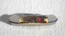 ZWILLING J.A. HENCKELS 5 BLADE GENUINE STAG CANOE SOLINGEN GERMANY - WITH BOX ZWILLING J.A. HENCKELS 5 BLADE GENUINE STAG CANOE SOLINGEN GERMANY - WITH BOX