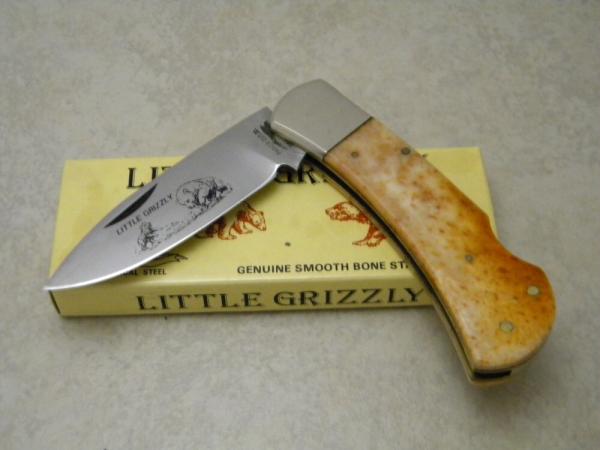 Parker Cut Co Bone "Little Grizzly" Lockback Knife in Box Parker Cut Co Bone "Little Grizzly" Lockback Knife in Box
