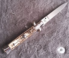 7.5" Stag Stiletto Made in Italy NOS/Mint!