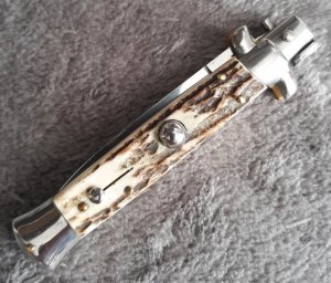 7.5" Stag Stiletto Made in Italy NOS/Mint!