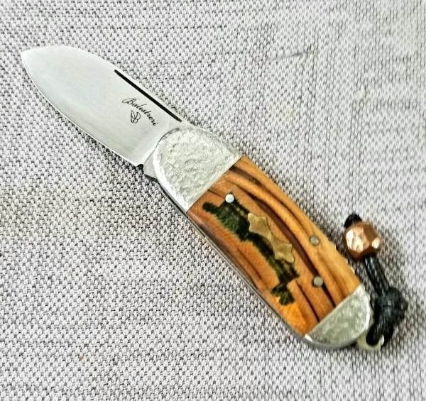 Vincenzo Balistreti Mammoth Bombo,Elephant Toe, 2.75" clsd. 440C, Lanyard pin..fileworked. coa & sip Vincenzo Balistreti Mammoth Bombo,Elephant Toe, 2.75" clsd. 440C, Lanyard pin..fileworked. coa & sip