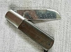 Vincenzo Balistreti Sheepsfoot Barlow, Damasteel, Space Coral Fat Carbon, 4",LANYARD pin,bead,coa,sl Vincenzo Balistreti Sheepsfoot Barlow, Damasteel, Space Coral Fat Carbon, 4",LANYARD pin,bead,coa,sl