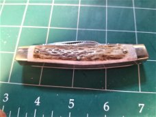 VINTAGE C. RISNER INDIAN HEAD KNIFE HAND MADE IN GERMANY