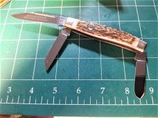 VINTAGE C. RISNER INDIAN HEAD KNIFE HAND MADE IN GERMANY