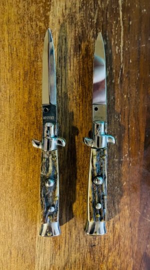 Two Small Dibon Style Rostfrei Swivel Bolsters