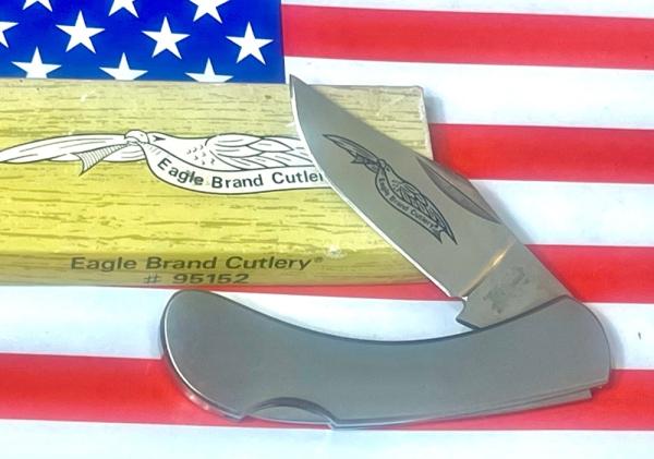 Parker Stainless 3 & 3/4" Lock Back Knife -Model # 95152 -Japan -Good Feeling Knife! NOS in Orig Box