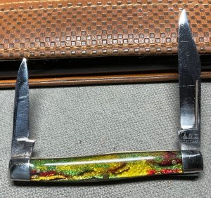 Vintage CASE TESTED XX No. CT223 Serpentine Pen Pocket Knife c.1920-1940 Christmas Tree Nearly NM