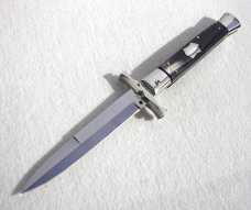 A.G.A. CAMPOLIN ITALY 33cm -13" ( BATWING ) BRAZILIAN HORN NICKEL SILVER BOLSTERS SWINGUARD W'/POUCH