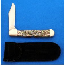 CASE XX USA 81549 L Super Pretty Genuine Abalone LARGE COPPERLOCK Knife 2dot 1998 CASE XX USA 81549 L Super Pretty Genuine Abalone LARGE COPPERLOCK Knife 2dot 1998