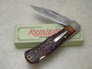 Remington Bullet 1984 R1303 Delrin Lockback Knife in Box