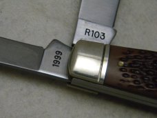 Remington Bullet USA 1999 Delrin R103 Ranch Hand Knife in Box Remington Bullet USA 1999 Delrin R103 Ranch Hand Knife in Box