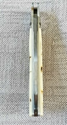 Steve Vanderkolff Native Taillock 4".. Mammoth and Polished Damasteel...Fluted Integral bolsters Steve Vanderkolff Native Taillock 4".. Mammoth and Polished Damasteel...Fluted Integral bolsters