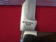Case XX 1981 Maple Wood Handle Lockback Pattern # P1051 1/2L SSP Case XX 1981 Maple Wood Handle Lockback Pattern # P1051 1/2L SSP