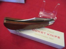 Case XX 1981 Maple Wood Handle Lockback Pattern # P1051 1/2L SSP Case XX 1981 Maple Wood Handle Lockback Pattern # P1051 1/2L SSP