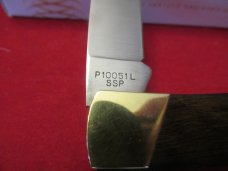 Case XX 1981 Smooth Pakkawood Handle Lock Back Pattern # P10051 L SSP Case XX 1981 Smooth Pakkawood Handle Lock Back Pattern # P10051 L SSP