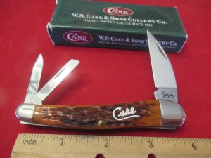 Case XX 2002 Autumn Silver Script Sea Horse Whittler Pattern # 6355WH SS