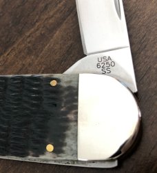 2006 Case XX 6250 SS Elephant Toenail Knife - Case Collectors Club - Old Green bone 2006 Case XX 6250 SS Elephant Toenail Knife - Case Collectors Club - Old Green bone