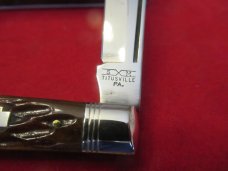 Schatt & Morgan 1991 Bone Handle Single Blade Trapper Model # 041811