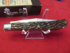 Schatt & Morgan 1991 Bone Handle Single Blade Trapper Model # 041811