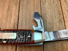 Bulldog Scout Knife Brown Rope Jigged Bone Solingen Germany 2007 Bulldog Scout Knife Brown Rope Jigged Bone Solingen Germany 2007