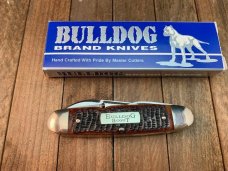 Bulldog Scout Knife Brown Rope Jigged Bone Solingen Germany 2007 Bulldog Scout Knife Brown Rope Jigged Bone Solingen Germany 2007