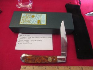 Canal Street 2011 Half Moon Trapper Orange Maple Burl Item # 1191523