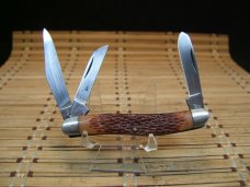 KABAR 1081 U.S.A. 1980'S VINTAGE TRIPLE BLADE STOCKMAN FOLDING POCKET KNIFE UNUSED NEVER CARRIED KABAR 1081 U.S.A. 1980'S VINTAGE TRIPLE BLADE STOCKMAN FOLDING POCKET KNIFE UNUSED NEVER CARRIED