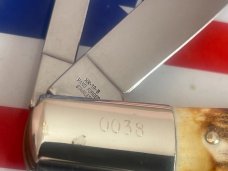 Zwilling  J A Henckels 2 Blade "Hand Forged" Barlow (HK-16-S) with Premium Stag Handles -NOS