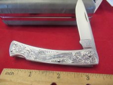 Buck 1986 Classic III Polished Aluminum Lock Back Model #513 Buck 1986 Classic III Polished Aluminum Lock Back Model #513