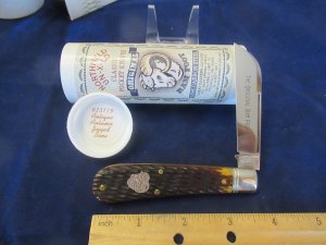 Great Eastern Antique Autumn Jigged Bone Northfield Original Ram Foot Pattern # 933119