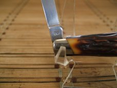 CAMILLUS NEW YORK U.S.A. NO.70 SWORD BRAND 1980'S STAGLON CARBON STEEL BLADES STOCKMAN POCKET KNIFE CAMILLUS NEW YORK U.S.A. NO.70 SWORD BRAND 1980'S STAGLON CARBON STEEL BLADES STOCKMAN POCKET KNIFE