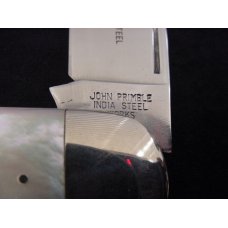 Incredible JOHN PRIMBLE INDIA STEEL WORKS #5312, Etched, Pearl Elephant Toenail/Sunfish Knife MIB Incredible JOHN PRIMBLE INDIA STEEL WORKS #5312, Etched, Pearl Elephant Toenail/Sunfish Knife MIB