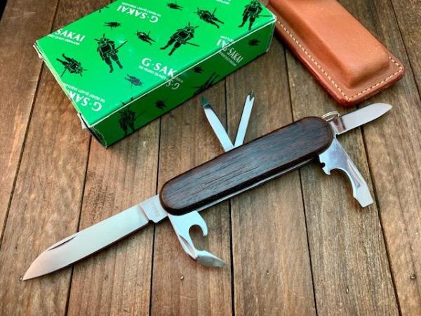 G.Sakai Seki Japan Scout Knife Cocobolo Handles ZDP-189 Blades and Tools 