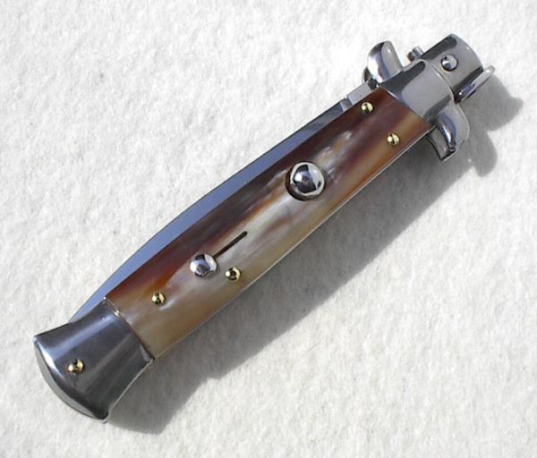 NEW 9" FRANK BELTRAME FRENCH BOVINE HORN ITALIAN STILETTO