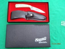 Schrade Scrimshaw SC- 501 Drop Point Fixed blade Deerhead