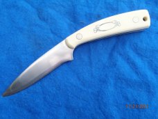 Schrade Scrimshaw SC- 501 Drop Point Fixed blade Deerhead