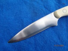 Schrade Scrimshaw SC- 501 Drop Point Fixed blade Deerhead