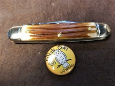 Great Eastern 681221 White Owl Notrhfield UN-X-LD GEC Knife Bone New in Tube with Pin Great Eastern 681221 White Owl Notrhfield UN-X-LD GEC Knife Bone New in Tube with Pin
