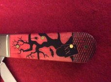 2019 CASE XX USA 62009 1/2 SS HAPPY HALLOWEEN RED BONE TRAPER WITH BLACK TRIM BARLOW BRAND NEW 2019 CASE XX USA 62009 1/2 SS HAPPY HALLOWEEN RED BONE TRAPER WITH BLACK TRIM BARLOW BRAND NEW