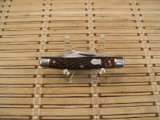 SCHRADE N.Y. 834 U.S.A. MADE NICE CONDITION USED 1962 VINTAGE TRIPLE BLADE CARBON STEEL POCKET KNIFE