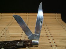 SCHRADE N.Y. 834 U.S.A. MADE NICE CONDITION USED 1962 VINTAGE TRIPLE BLADE CARBON STEEL POCKET KNIFE