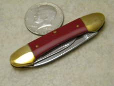 Robt Klaas Kissing Crane Solingen Germany Red 2920 Butterbean/Mini Canoe Knife c.1980 Robt Klaas Kissing Crane Solingen Germany Red 2920 Butterbean/Mini Canoe Knife c.1980