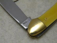 Robt Klaas Kissing Crane Solingen Germany Yellow 2926 Butterbean/Mini Canoe Knife c.1978 Robt Klaas Kissing Crane Solingen Germany Yellow 2926 Butterbean/Mini Canoe Knife c.1978