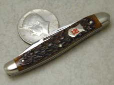 Robt Klaas Kissing Crane Solingen Germany Bone 1839 Mini Stockman Knife c.1977 Robt Klaas Kissing Crane Solingen Germany Bone 1839 Mini Stockman Knife c.1977