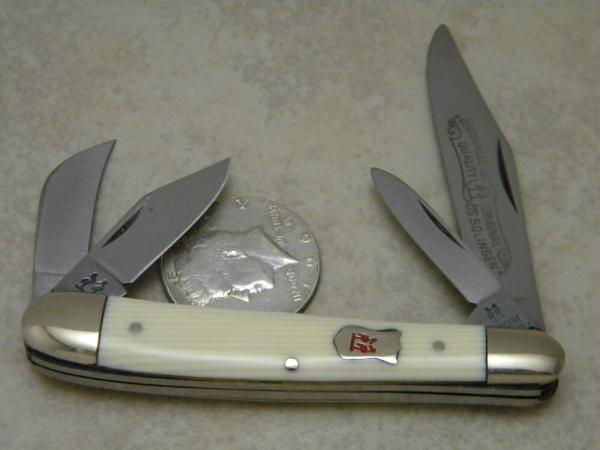 Robt Klaas Kissing Crane Solingen Germany Imitation Ivory 2341 4-Master Stockman Knife c.1979 Robt Klaas Kissing Crane Solingen Germany Imitation Ivory 2341 4-Master Stockman Knife c.1979