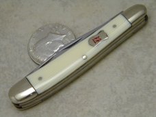 Robt Klaas Kissing Crane Solingen Germany Imitation Ivory 2341 4-Master Stockman Knife c.1979 Robt Klaas Kissing Crane Solingen Germany Imitation Ivory 2341 4-Master Stockman Knife c.1979