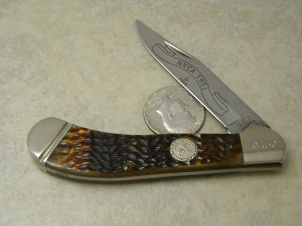 Case XX USA Bradford, PA Bone DB61100 SS NKCA 1991 1 Of 4000 Saddlehorn Knife 