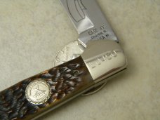 Case XX USA Bradford, PA Bone DB61100 SS NKCA 1991 1 Of 4000 Saddlehorn Knife 
