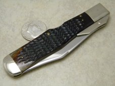 Case XX SS USA 1983 Bone C61050L Coke Bottle Swing Guard Lockback NKCA Club Knife